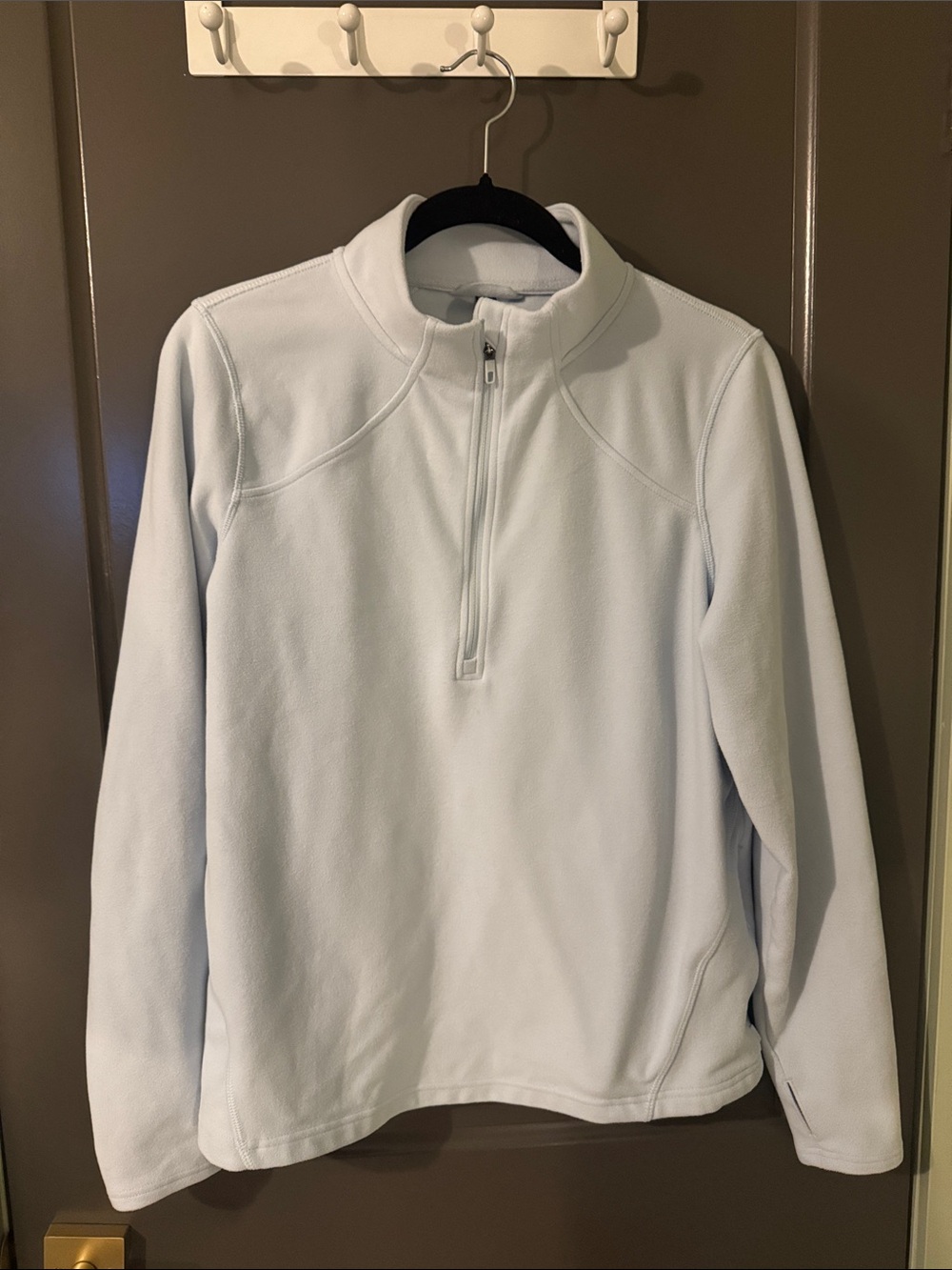 Mondetta Light Blue Women's Quarter-Zip Fleece Pullover
